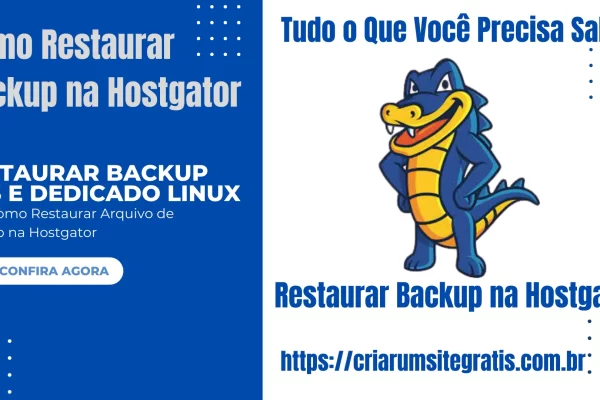 Restaurar backup na Hostgator: Como Restaurar Arquivo de backup na Hostgator