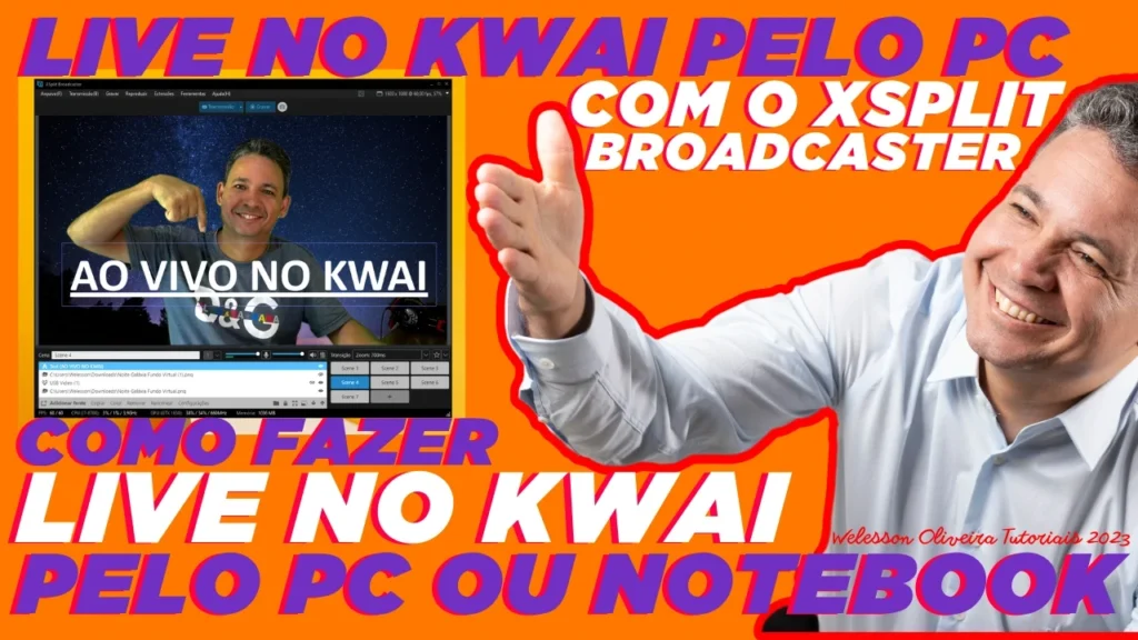 Fazer Live no Kwai Com XSplit Broadcaster Como Fazer Live no Kwai Pelo PC Com o XSplit Broadcaster Passo a Passo 2023
