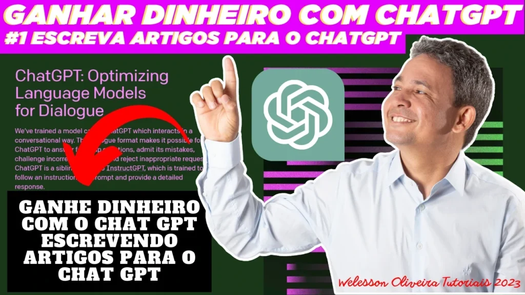 Ganhar Dinheiro Com ChatGPT: Escreva Artigos Para o ChatGPT - Veja Como Fazer