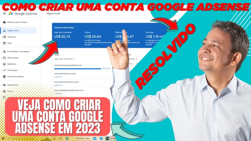 Google AdSense Criar Conta: Como Criar Uma Conta no Google AdSense e Ganhar Dinheiro Com Site ou Blog - Confira
