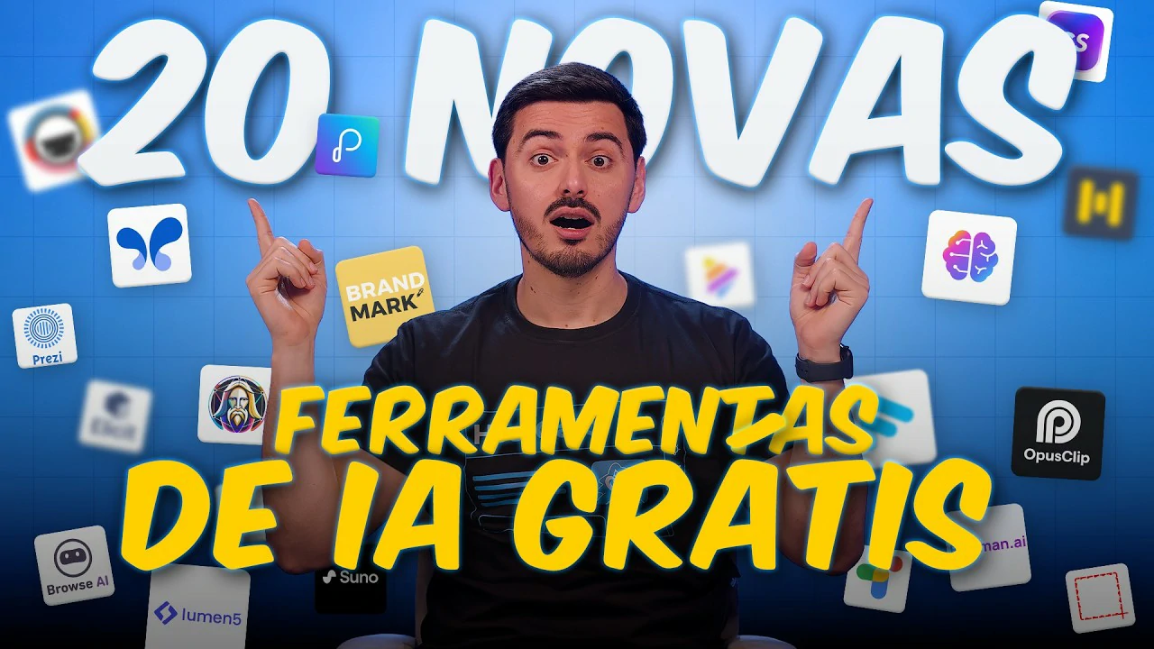 20 Ferramentas de IA GRÁTIS: Você NÃO vai ACREDITAR!