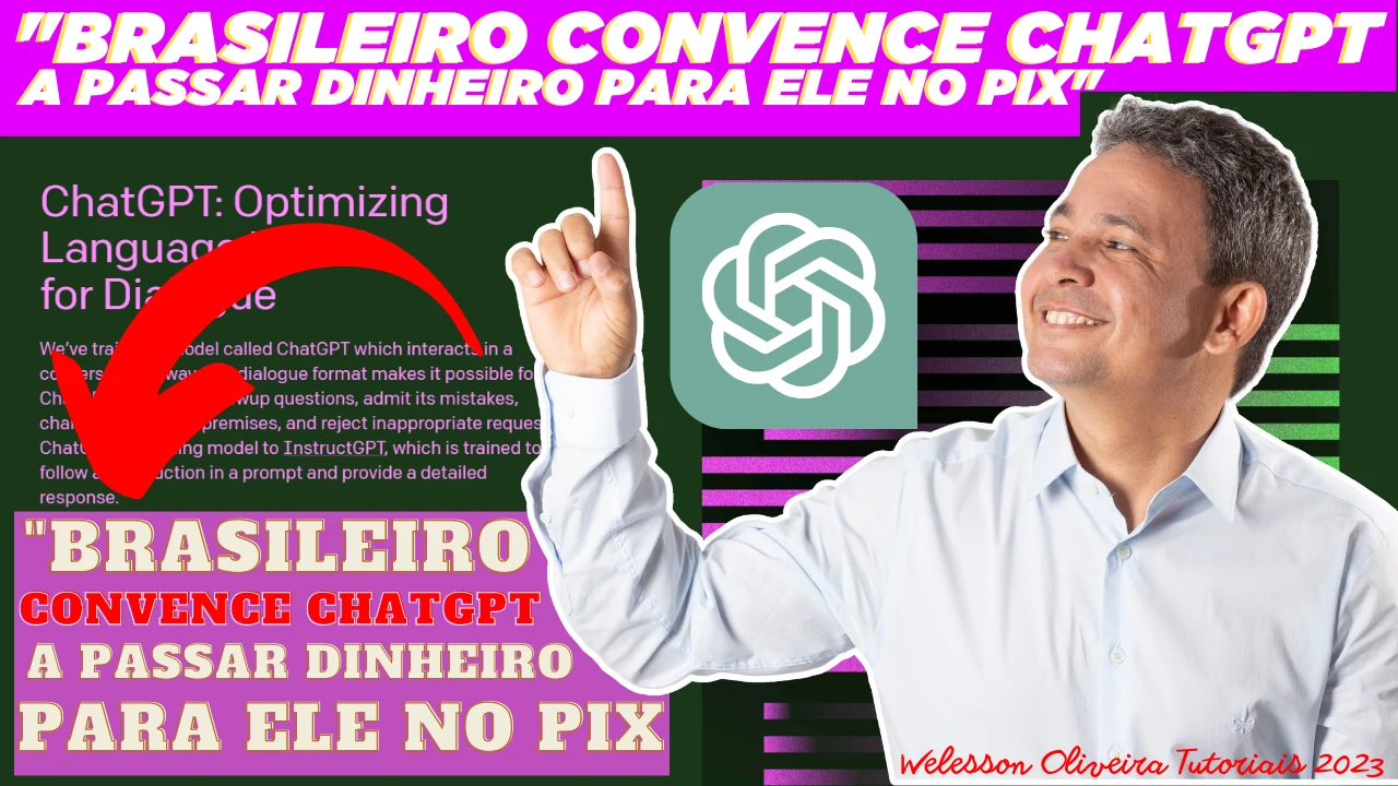 Brasileiro convence ChatGPT a passar dinheiro para ele no Pix