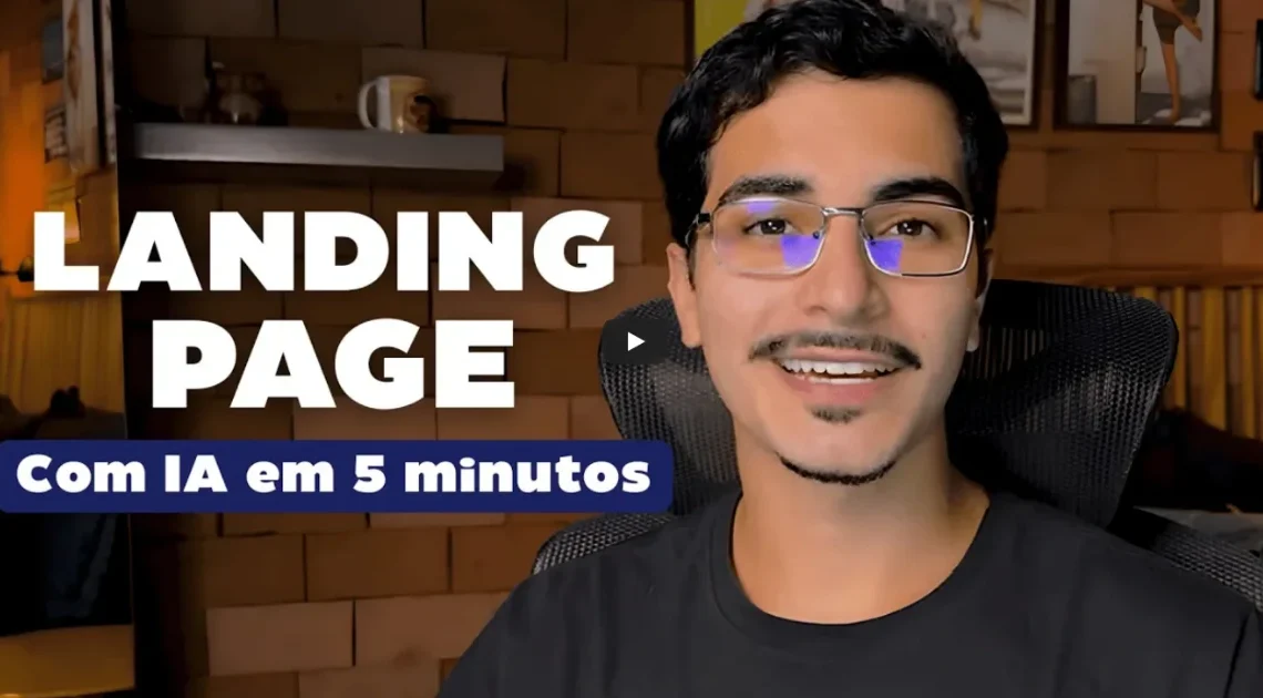Como criar uma LANDING PAGE de alta conversão em minutos com IA