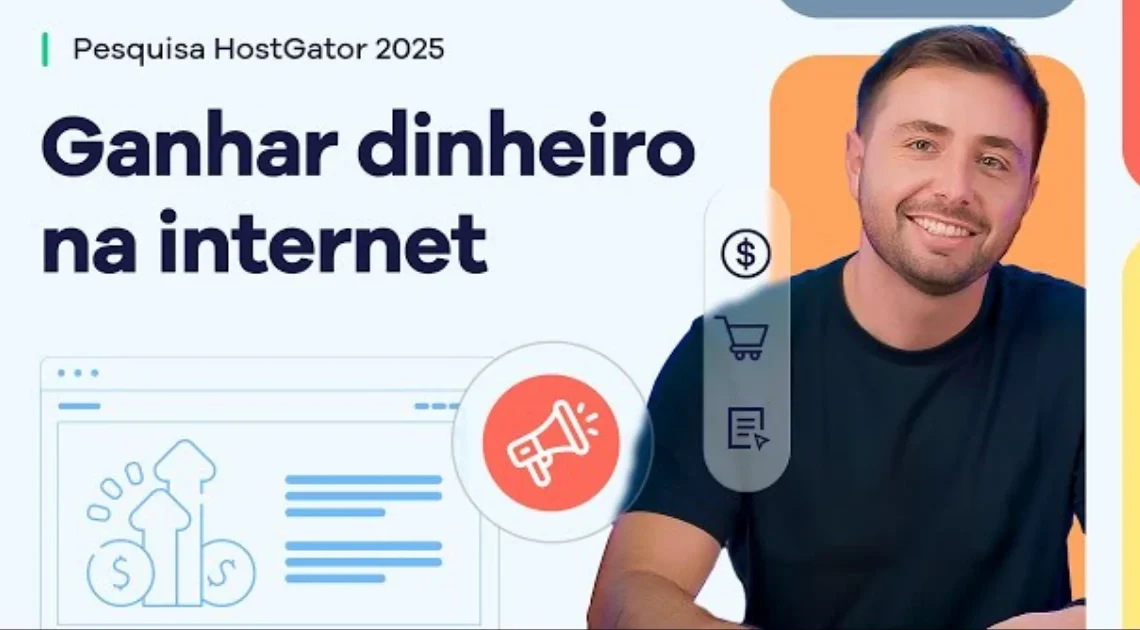 Como ganhar dinheiro na internet | Pesquisa HostGator 2025