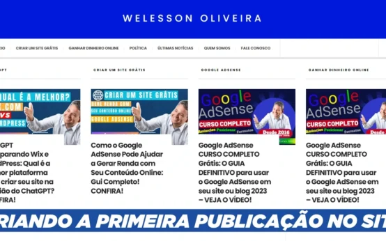 Criar a Primeira Publicação no Site WordPress