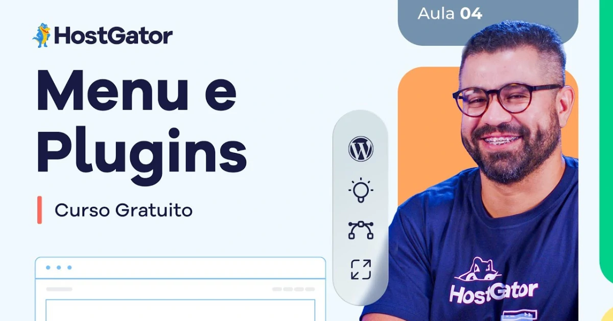 Como Criar Menu e Instalar Plugins no WordPress [Aula 4] | Curso Grátis 2026