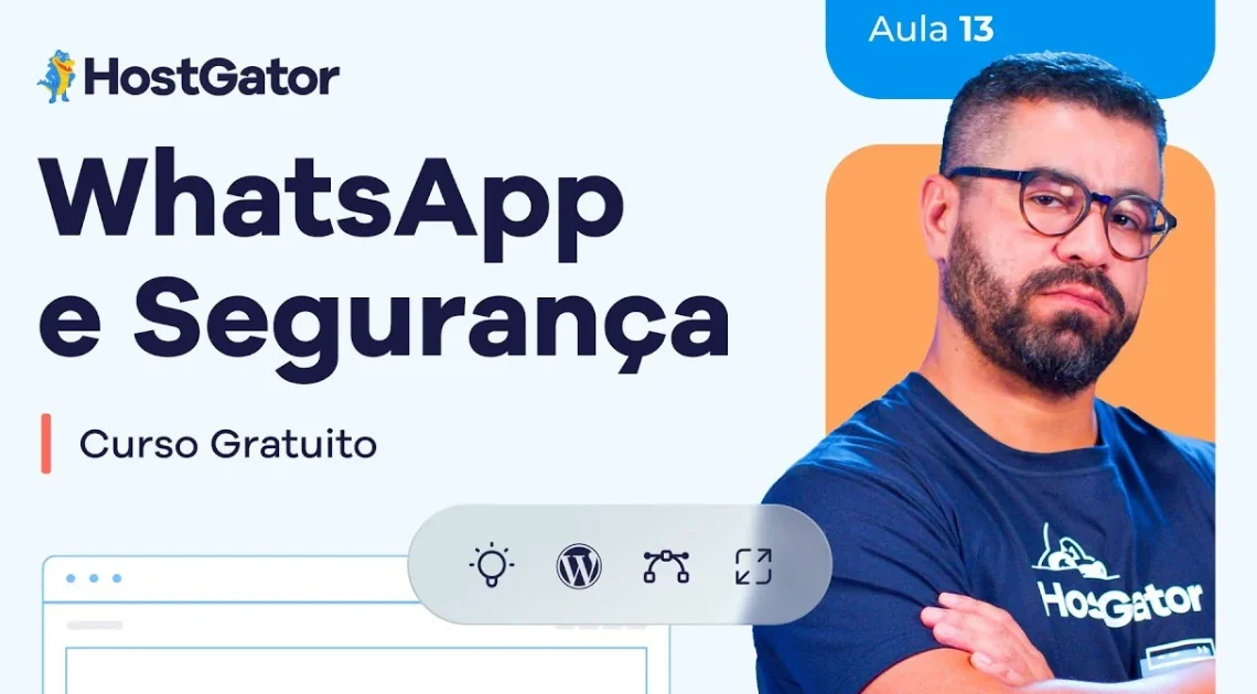 WhatsApp e Segurança no WordPress Aula 13 | Curso WordPress Grátis 2026