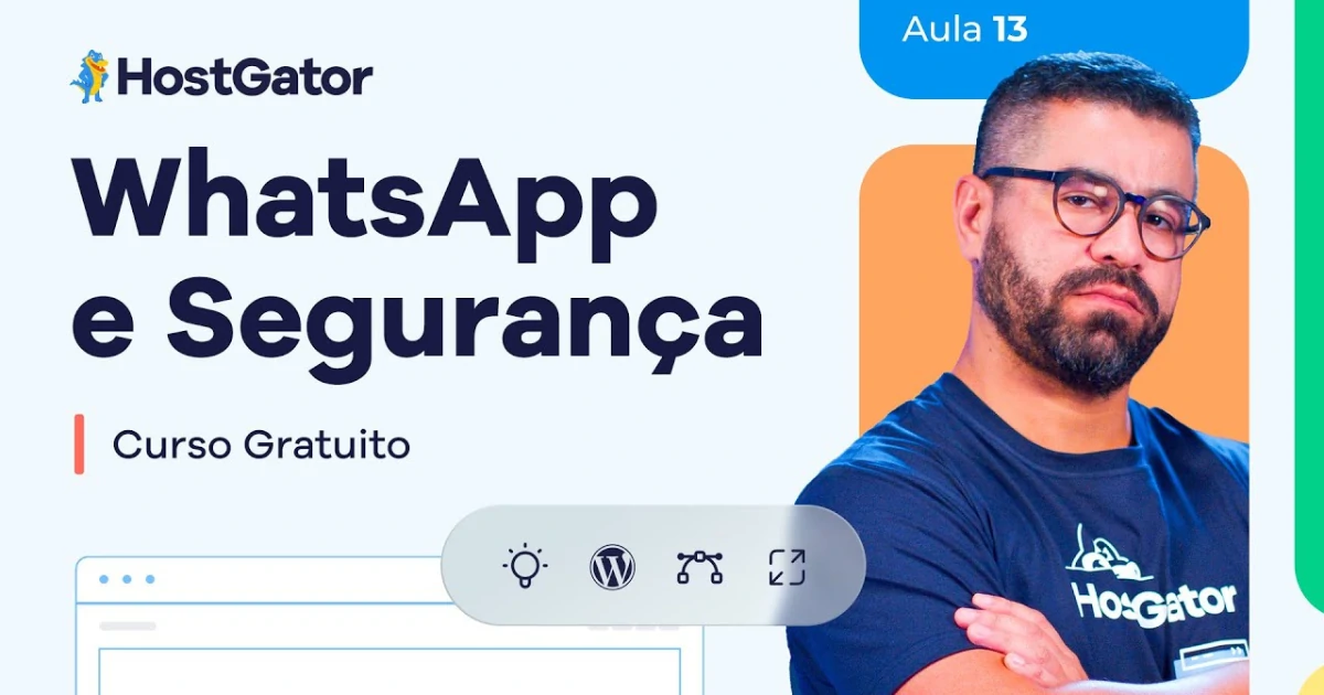 WhatsApp e Segurança no WordPress Aula 13 | Curso WordPress Grátis 2026